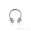316L SURGICAL STEEL CZ ARROW HORSESHOE/SEPTUM